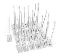 Crochet D'étagère de Magasin, 25 Pièces 15 CM 6 Pouces Lattes Mur Panneau Crochet Mur Produit Transporteur Magasin étagère Crochet pour Magasins et Usage Domestique