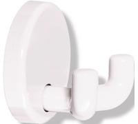 Crochet double 801.90.020 2 Hak.PA 99 blanc pur D.40mm A.31mm HEWI