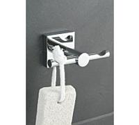 Crochet double Bravat Quaruna 755310 chromé, pour collage/vissage