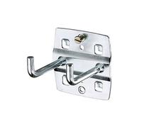 Crochet d'outil double, extrémité de crochet verticale 50x6 mm