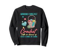 Crochet drôle prévisions Week-End Crochet Sweatshirt