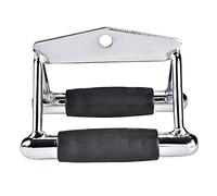 Crochet en acier durable Poignée de barre Triangle Gym Entraînement Câble de formation Attache pour équipement de gym à domicile Argent 18 cm 2061G