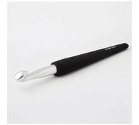 KnitPro Crochet KP30815 – Aluminium argenté, poignée souple, 15 cm, 4 mm
