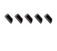 Crochet en Bois, Crochet en Bois Noir Crochets Muraux en Bois Patère Bois pour Suspendre Les Manteaux, Chapeaux, Vestes, Sacs 5PCS