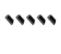Crochet en Bois, Crochet en Bois Noir Crochets Muraux en Bois Patère Bois pour Suspendre Les Manteaux, Chapeaux, Vestes, Sacs 3 * 8 CM 5PCS