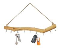Crochet en Bois Flotté - Branche Suspendue en Bûches Rustiques | Crochet Én Bois Monté au Mur | Organisateurs de Bijoux avec Crochets | Cintre Én Branches de Boìs Vintage Rustique pour Entrée, Écharpe