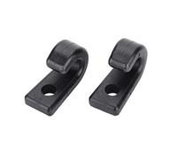 Crochet en Forme de J, 1 Paire de vis en Plastique Durable Portable en Plastique Noir de Style J Crochet d'arrimage Crochets en J pour Kayaks Canoës Bateaux à rames