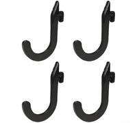 Crochet en J pour supports de musculation, supports de squat et systèmes de cage conçus pour des trous de 16 mm à 25 mm (4 pièces)
