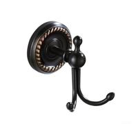 Crochet en laiton finition bronze noir, style antique, porte-serviettes mural pour décoration d'intérieur, 10 cm, cintre de cuisine et salle de bain avec vis