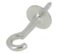 Crochet en laiton pour corde de rampe à visser - nickelé mat CADAP