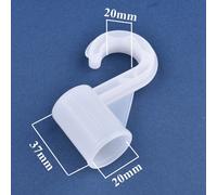 Crochet En Plastique Épais Id 12 13 16 19 20 22 25mm,5/10 Pièces,Étagère De Casier,Raccords De Crochet De Garde-Robe,Connecteur De Support De Plante De Jardin,Brico - Type Inner Diameter 20mm-10pcs