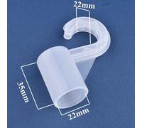 Crochet En Plastique Épais Id 12 13 16 19 20 22 25mm,5/10 Pièces,Étagère De Casier,Raccords De Crochet De Garde-Robe,Connecteur De Support De Plante De Jardin,Brico - Type Inner Diameter 22mm-10pcs