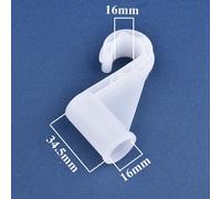 Crochet En Plastique Épais Id 12 13 16 19 20 22 25mm,5/10 Pièces,Étagère De Casier,Raccords De Crochet De Garde-Robe,Connecteur De Support De Plante De Jardin,Brico - Type Inner Diameter 16mm-10pcs