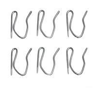 Crochet en S fabriqué à partir de zinc robuste, parfait pour accrocher différents styles de rideaux à une taille pratique de 34 mm (10 pièces)