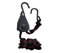 Crochet en S trempé en plastique et corde de levage équipement d'extérieur fiable pour auvent de camping et suspension générale (1/4-6 mm 5 m)