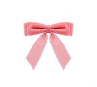 Crochet en velours pour boules de Noël Rose 15 cm | Finition en velours vert, pour un tissu durable, décoration de fête, décoration réutilisable