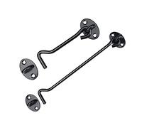 Crochet extra long et crochet de cabine, entrebâilleur en métal pour fenêtre, abri de jardin, porte en acier inoxydable pour porte, placard, armoire