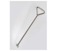 Crochet extracteur de couvercle de regard en forme de H en acier inoxydable robuste - Outil de levage portable de 25 cm pour un retrait facile du couvercle et la manipulation des portes de g