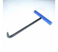 Crochet extracteur de regard robuste de 76 cm (30/36 pouces) avec poignée bleue, élingue de levage pour couvercle de drain de douche, crochet en pâte durable pour un retrait facile du couver