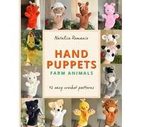 Crochet Farm Animals Hand Puppets. 12 Patterns: Crochet Amigurumi Patterns