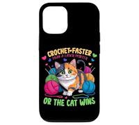 Crochet Faster Than A Laser Pointer Or The Cat WINS Coque pour iPhone 12/12 Pro
