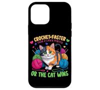 Crochet Faster Than A Laser Pointer Or The Cat WINS Coque pour iPhone 12 Mini