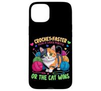 Crochet Faster Than A Laser Pointer Or The Cat WINS Coque pour iPhone 15 Plus