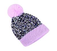 Crochet Femmes Ski Casual Knit Ski Mode Chaud Hiver Chapeau Cap Femmes Chapeaux Casquettes, violet, Taille unique