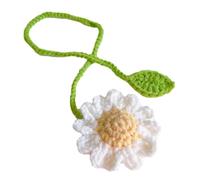 Crochet Flower Sprout Bookmarks | 36x5.5cm Versatile Cute Handmade Knitted Floral Page Markers - Experience The Comfort Of Handmade Knitted Book Marks For Writer Readers, Christmas