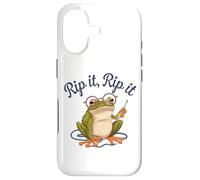 Crochet Frog Yarn Knitting Crafting Hobby Frogging Rip It Coque pour iPhone 17