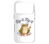 Crochet Frog Yarn Knitting Crafting Hobby Frogging Rip It Coque pour iPhone 17 Pro