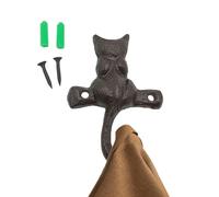 Crochet Gecko - 11.8x11.9x1.4cm | Patère Murale Lézard Style Vintage | Crochets Serviette | Support Mural Chat Pour Maison, Salle De Bain, Cuisine, Décoration Et Design Amusant/