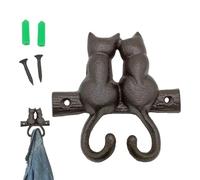 Crochet Gecko - 11.8x11.9x1.4cm | Patère Murale Lézard Style Vintage | Crochets Serviette | Support Mural Chat Pour Maison, Salle De Bain, Cuisine, Décoration Et Design Amusant/