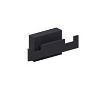 Crochet Giese 34248-14 à fixation magnétique pour radiateurs, noir mat