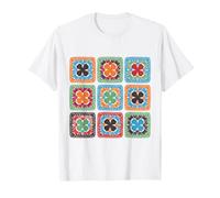 Crochet Granny Square Crochet Style Pattern T-Shirt