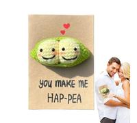 Crochet Greeting Card - Creative Knitting Design, Festival Greeting Card with Blank Writing Space, Beautifully Crafted for Father, Mother, Teacher, Perfect for Heartfelt Messages and Celebrations