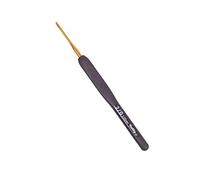 Tulip Crochet Hook, Black, Gold, Taille unique