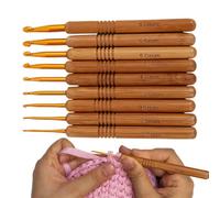 Crochet Hooks - 9X Ergonomic Knitting Yarn Crocheting Needles,Crochet Needls Weave Yarn Kits for Sweaters, Hats, Scarves, Blankets