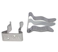 Crochet INOX Clips pour Fixation Gaffes/Tube Diamètre 20-30mm (La Paire)