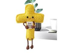 Crochet inspirant - Jolie tricotée Amusante, Figurine Positive Faite à la Main | Design fantaisiste, Cadeau décoratif, idéal pour la Maison, Un Anniversaire, Une Pendaison de crémaillère, des