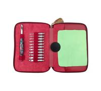 Crochet interchangeable en aluminium avec 12 pointes pour tricot et tissage Aiguille ergonomique 3 mm-9 mm Amovible