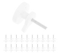 Crochet Invisible pour Mur Blanc en Plastique, Lot de 20 Pièces