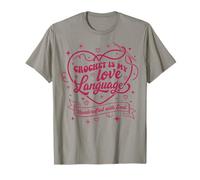 Crochet is My Love Langue Fabriqué à la Main avec âme T-Shirt