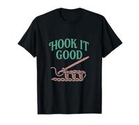Crochet It Good Crochet graphique Vert Rose T-Shirt