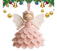 Crochet Kit - Angel Ornament Decoration, Crochet Kit | D IY Art Projects Angel Holiday Decorations with Instructions | Christmas Beginners Complete Crocheting Kits for Women, Teens, Kids, Handicraft