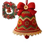 Crochet Kit Christmas Ornaments - Complete Christmas Bell Craft Kit, Handmade Holiday Crafting Set, Easy Beginner Friendly Design, Fun Creative Activity, Family Bonding for Adults, Teens, Kids