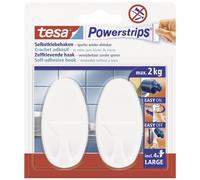 Crochet large ovale tesa Powerstrips® tesa 58013-00049-20 blanc 2 pc(s)