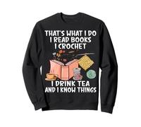 Crochet, Lecture, Livres, thé, Crochet, Crochet Sweatshirt