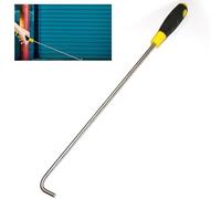 Crochet Leve Plaque Acier Inoxydable Crochet de Porte de Volet Roulant avec Poignée en Caoutchouc, Outil de Traction de Couvercle de Trou D'homme, Maison Jardin Extracteur de Grille de Drainage(50cm (