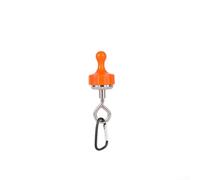 Crochet magnétique à ventouse pour auvent de tente de camping, support solide en fer bore pour suspendre des lumières et du matériel, adhérence sans dommage, accessoire d'extérieur compact (orange)